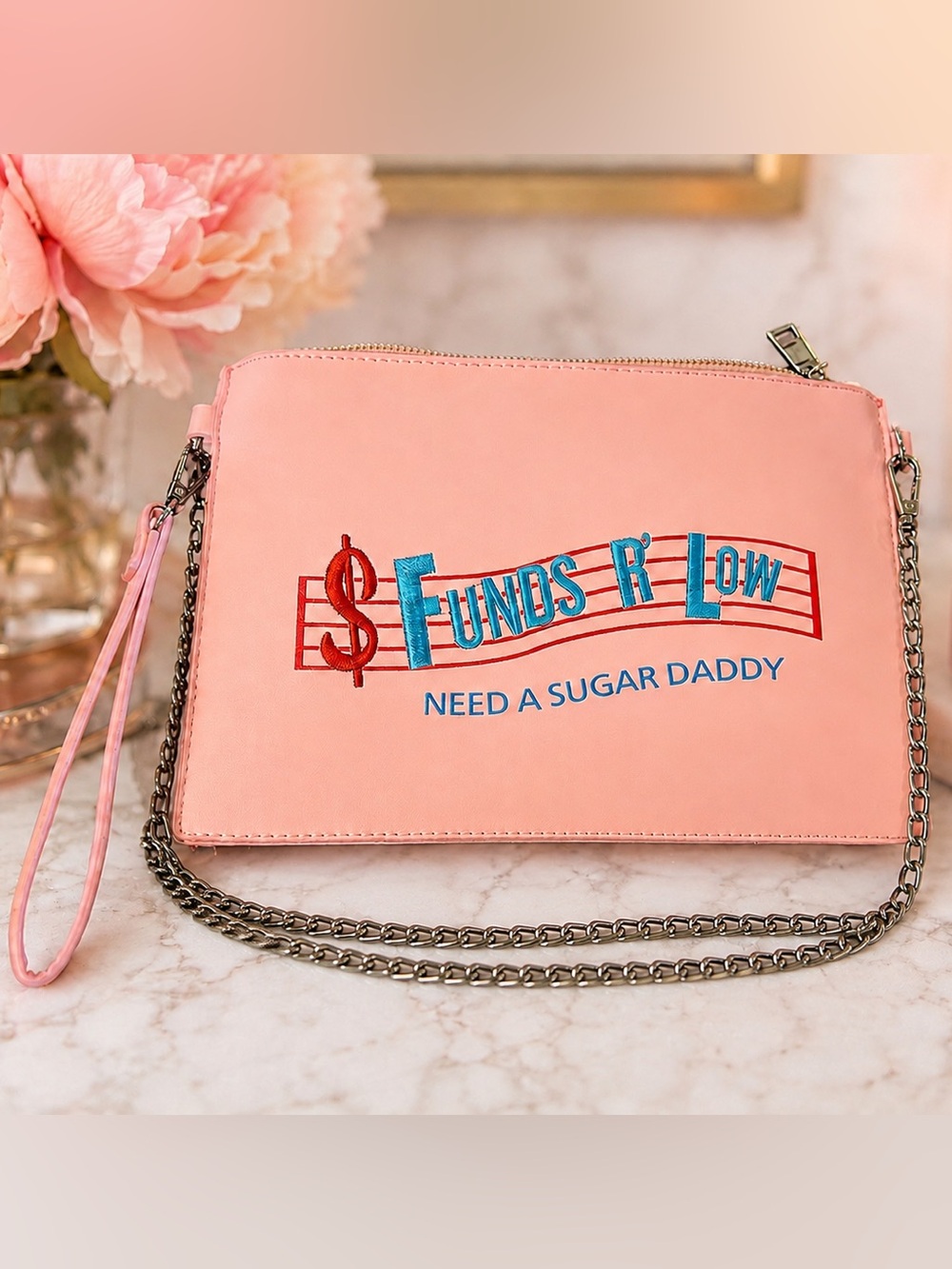 💸 Funds 'R Low - Need A Sugar Daddy 💸 Clutch/Crossbody